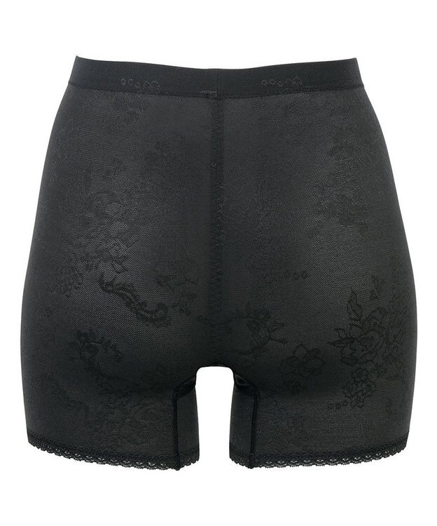 WACOAL ガードル 綿混ソフトガードル 通気性がよい(本体) おなかやさしくサポート 一枚ばき可能 ショート丈 【EverChic】 レディース GRC330 /ワコール ブラック