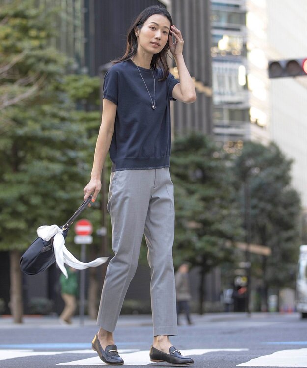 J.PRESS LADIES コロンパール ネックレス シルバー系