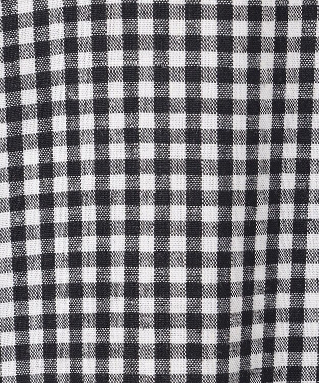 ANY 【洗濯機可能】ライトリネンクロス　チュニック ギンガム