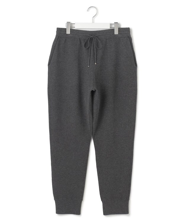 23区 L 【Lサイズ限定】ヴィスコースストレッチ ジョグ パンツ グレー系