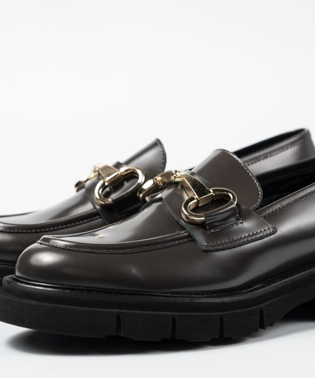 BONTRE 【LucaGrossi/ルカグロッシ】厚底ビットローファー グレー