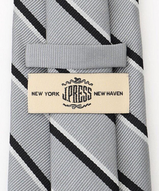 J.PRESS MEN 【定番】オーセンティック レジメンタル ネクタイ ライトグレー系2