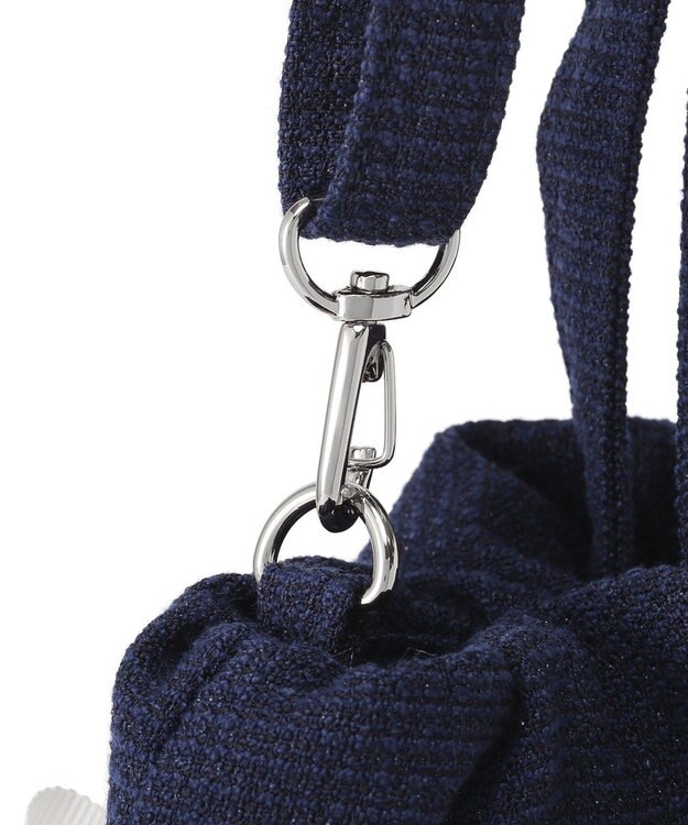 Maison de FLEUR マリンダブルリボン２Ｗａｙトートバッグ Navy