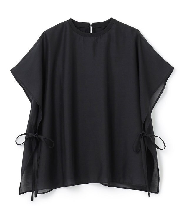 UNFILO L 【洗える】シアーレイヤード Tシャツ ブラック