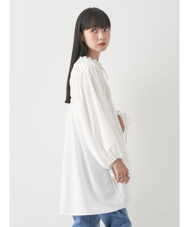earth music&ecology シャーリングチュニック Off White