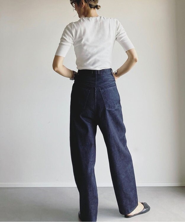 woadblue サルエル ブレットデニムパンツ リジッドブルー BLUE