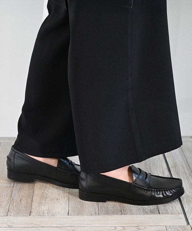 APOM 本革ペニーローファー 25 ブラック