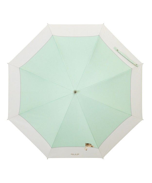 MOONBAT 【軽量】PAUL & JOE 晴雨兼用日傘 長傘 スウィンギングヌネット 一級遮光 遮熱 UV ミントグリーン