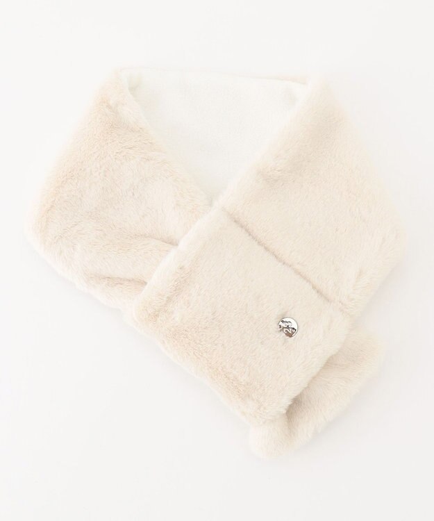 23区GOLF 【WOMEN】ファー ネックウォーマー ホワイト系