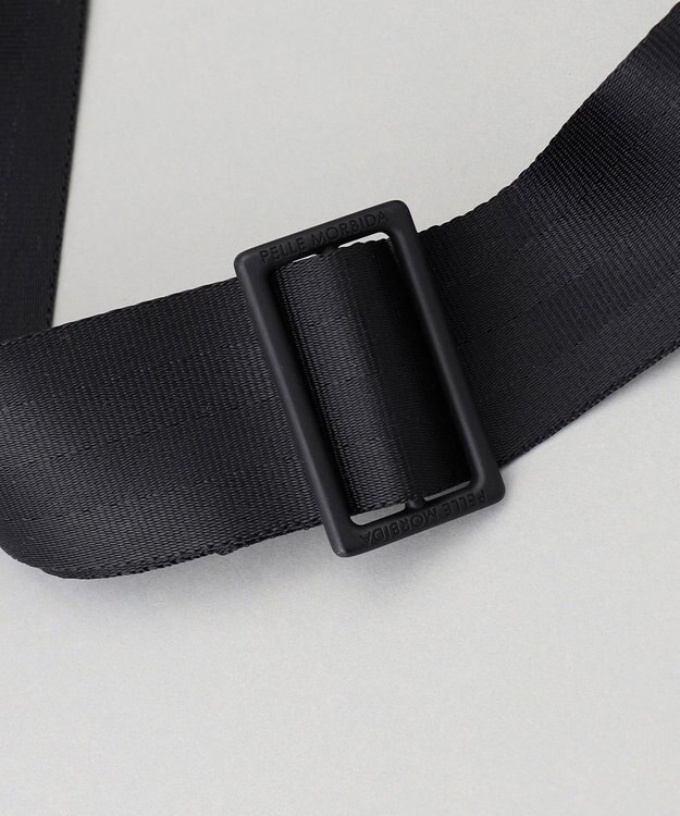 GOTAIRIKU 日本製【PELLE MORBIDA】DICROS SOLO ウエスト型ショルダーバッグ ブラック系