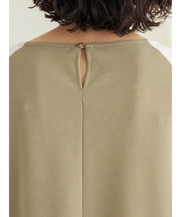 CRAFT STANDARD BOUTIQUE 袖ねじり切り替えプルオーバー Khaki