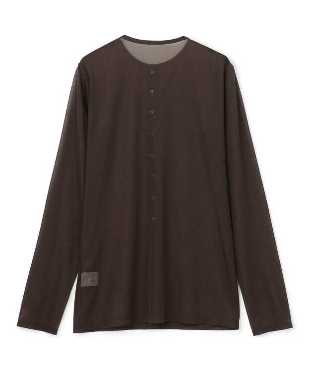 uncrave トリコットシフォン カーディガン ブラウン