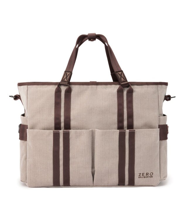 ZERO HALLIBURTON シャンブレーコーデュラ ショルダートートバッグ 82786 ZHG-B1 ゴルフバッグ 2WAY ブラウン