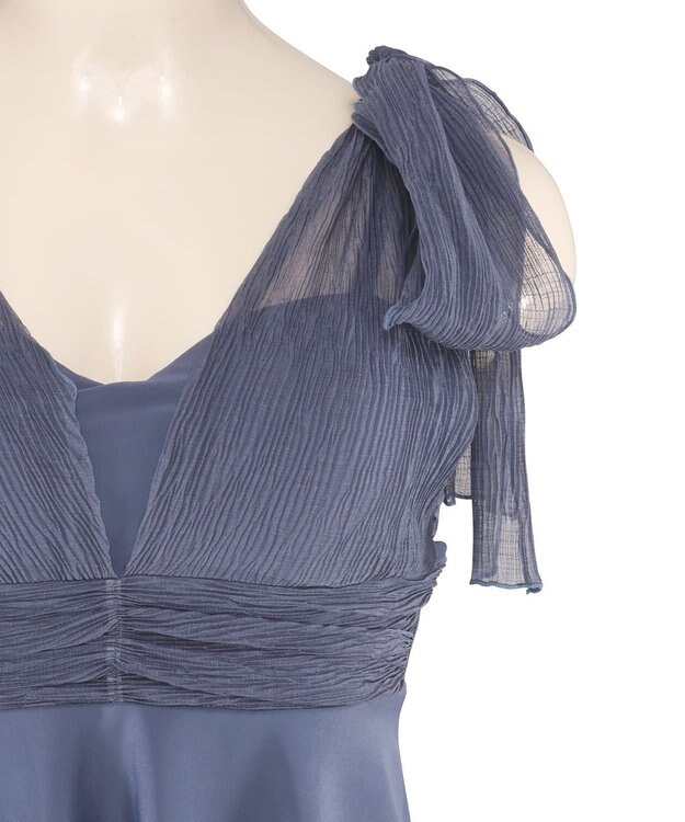 San-ai Resort（三愛水着楽園） 【WEB限定】Aラインワンピース2点セット水着 ブルー