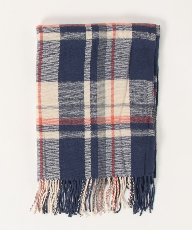 UNBILLION カシュネ cache nez / タータンチェックストール ブルー