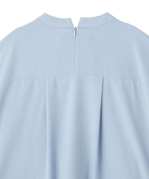 YECCA VECCA パールタックフレンチスリーブブラウス Light Blue