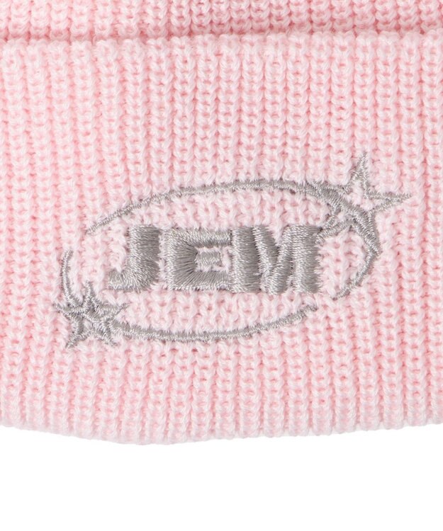 WEGO 【ユニセックス着用ITEM】ロゴショートビーニー ライトピンク