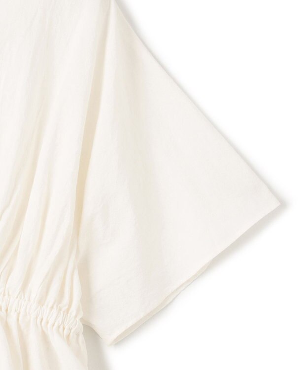 uncrave コットンリネンボイル ペプラムブラウス オフ