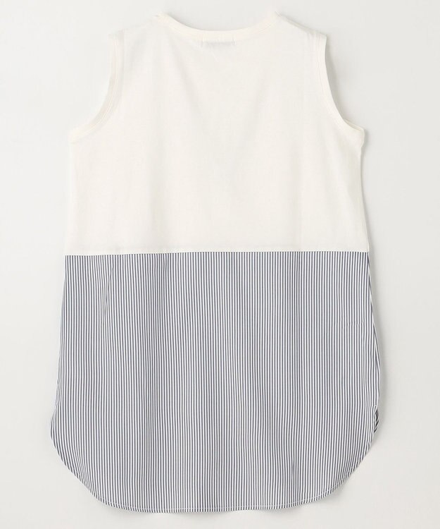 ANY 【洗濯機可能】レイヤードインナータンクトップ ストライプ