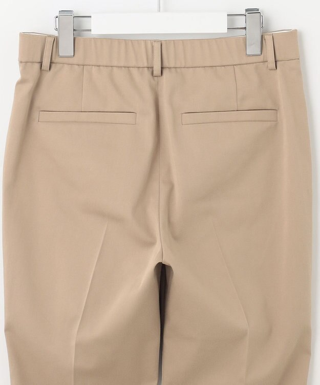 自由区 【XXSサイズ～/接触冷感/洗える】サテンストレッチ テーパードパンツ ベージュ系