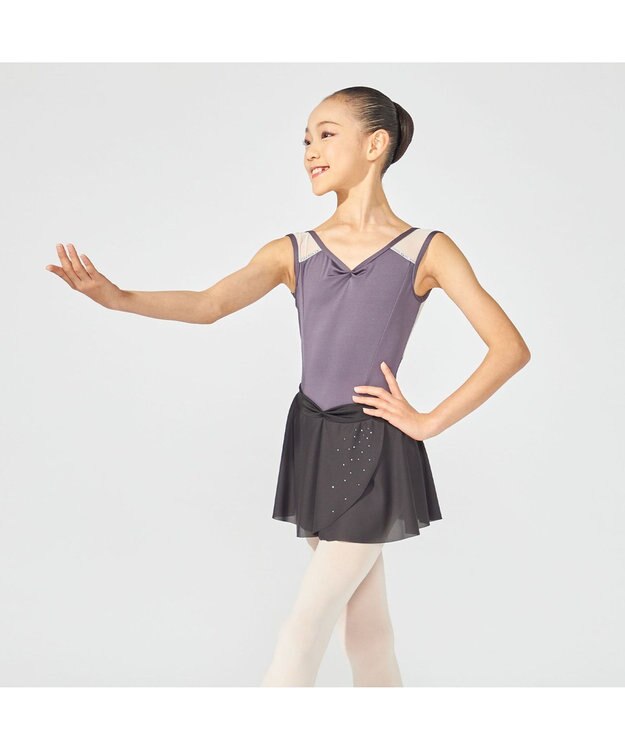 Chacott ノースリーブレオタード チャコ-ルグレー