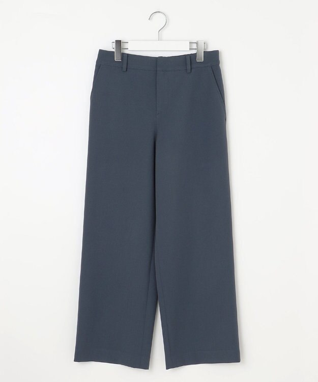 J.PRESS LADIES 【WEB限定カラーあり】T/Rアルガンシルク ワイド パンツ ダルブルー系
