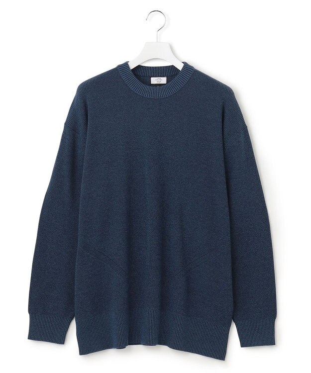 J.PRESS YORK STREET 【UNISEX】デニムルッククルーネックニット サックスブルー系