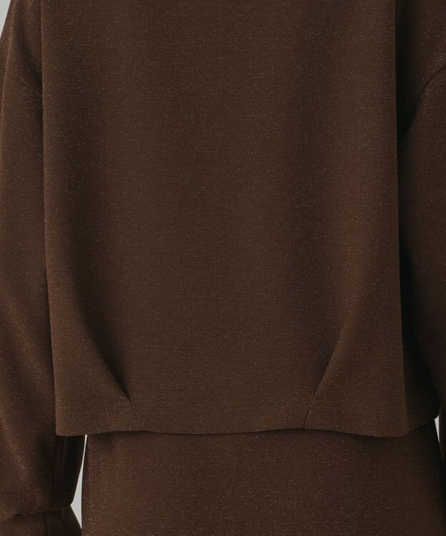 GRACE CONTINENTAL ラメカットトップ ブラウン