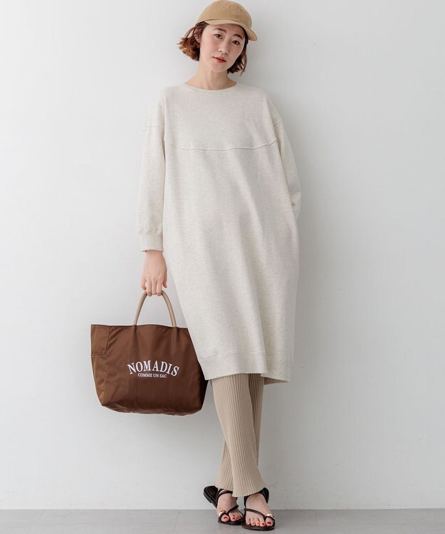 23区 L 【SLOW/一部店舗限定】ホールガーメント リブニット パンツ ベージュ系