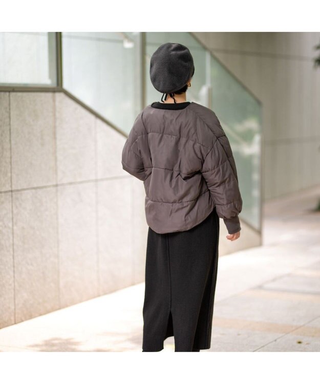 林八百吉商店 un chapeau リバーシブルベレー チャコール