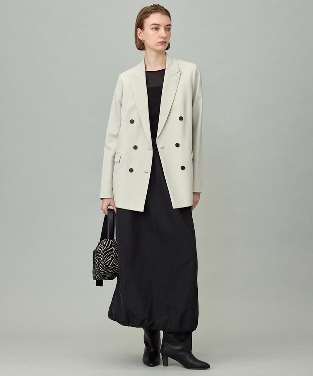 ICB 【洗える】 ハイツイストシアー カットソー ブラック系