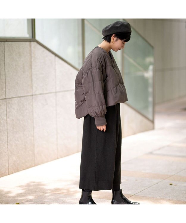 林八百吉商店 un chapeau リバーシブルベレー チャコール