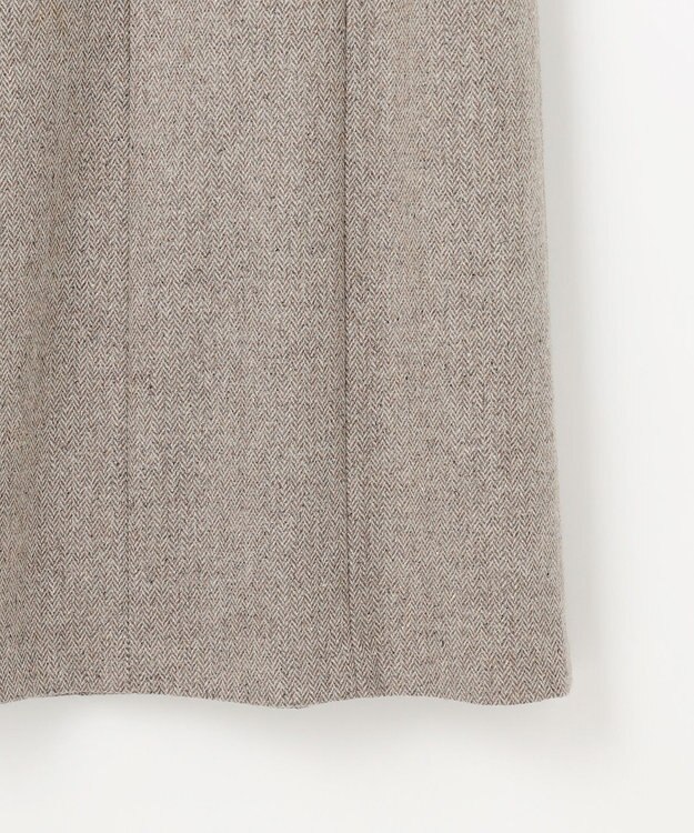 J.PRESS LADIES L ネップヘリンボーン ジャンパースカート モカ系