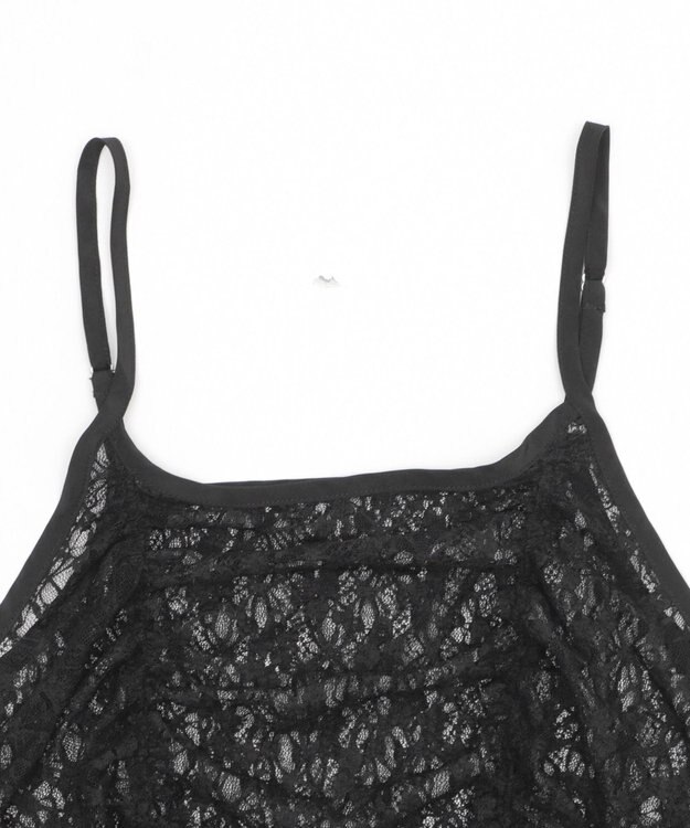 WEGO ドロストデザインキャミワンピース ブラック