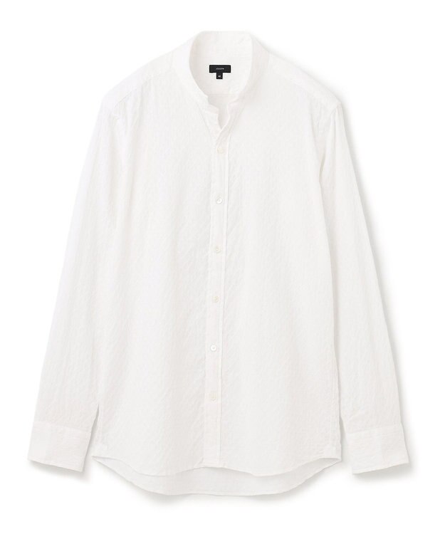 JOSEPH HOMME トライジャガードストレッチ　ウィングカラーシャツ ホワイト系