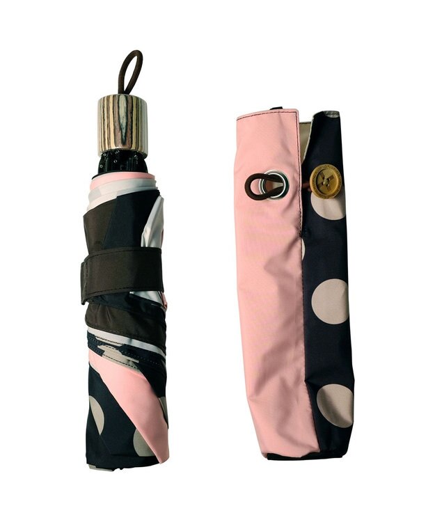 +RING 【UVカット90%以上】【数量限定】レディース向け  折傘 55cm MLT T1231 マルチカラー