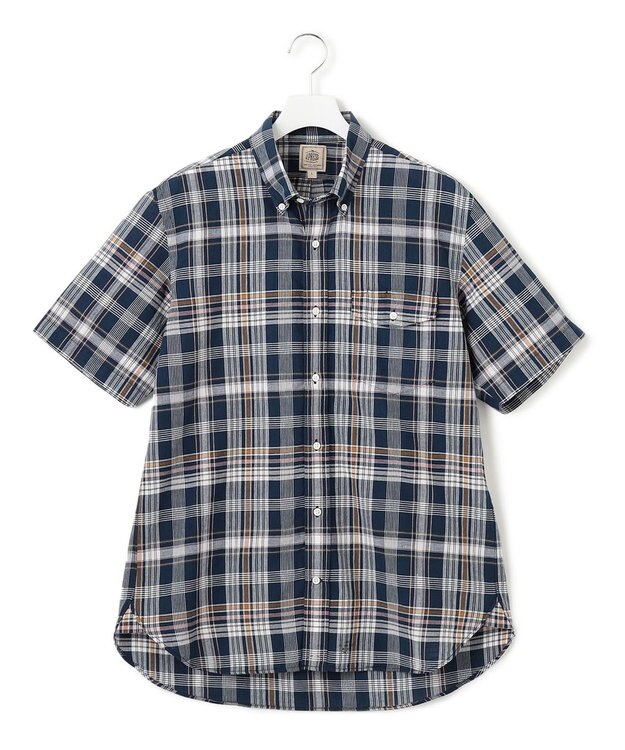 J.PRESS MEN インディアンマドラスチェック シャツ ネイビー系3