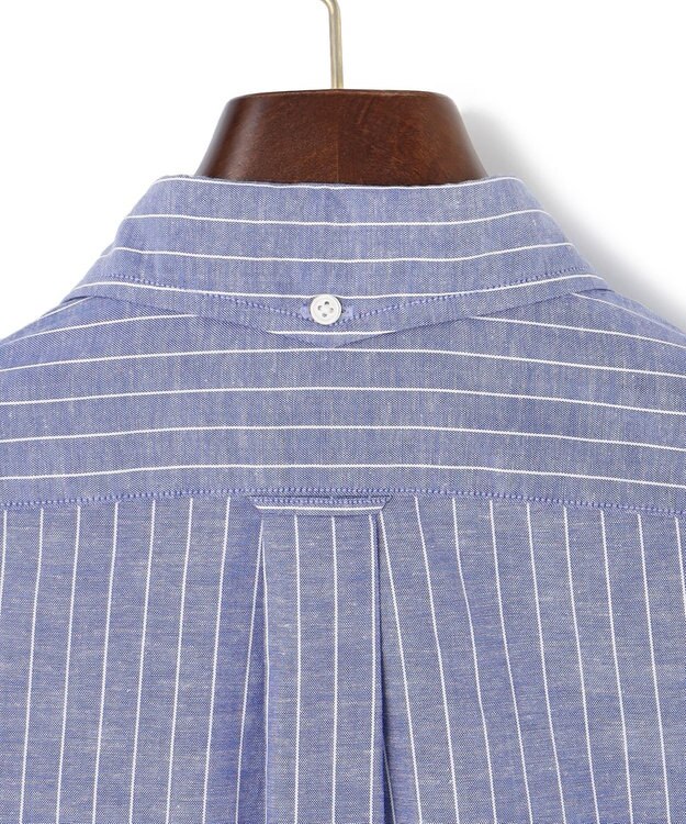 J.PRESS MEN 【WEB・一部店舗限定】コットンリネンストライプシャツ ネイビー系1