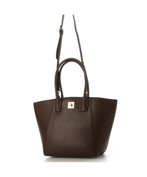 UNBILLION 【テレビ ドラマ着用アイテム】カシュカシュ cachecache / A4ヒネリ飾り金具2wayトートバッグ チョコ