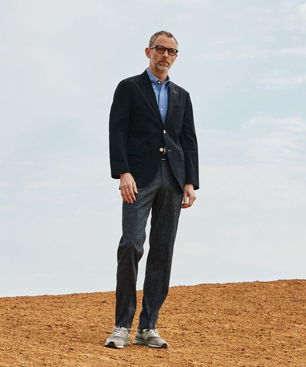 J.PRESS MEN 【MECHANICAL】【ウォッシャブル可】ナイロンハイパワーストレッチ ブレザー /金釦 ネイビー系9