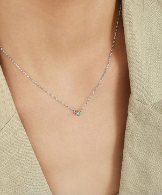 blancotokyo 【金属アレルギー対応】ジルコニアネックレス SOTHIS シルバー