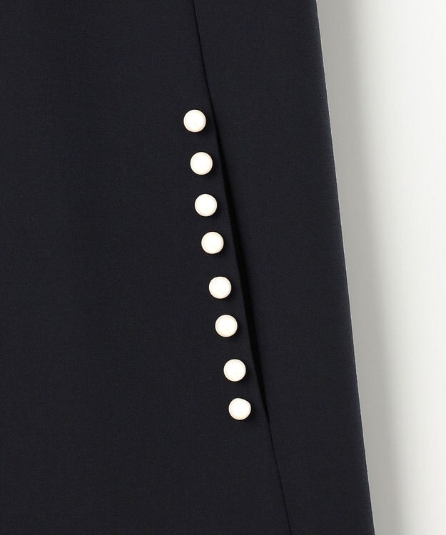 組曲 L 【WEB限定】コンフォータブルドレープ ワンピース ネイビー系