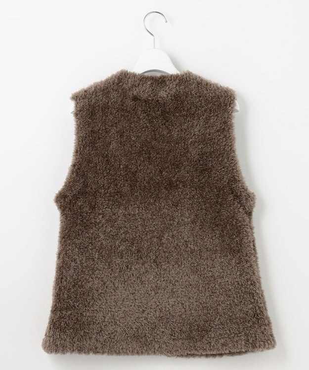 自由区 【カトリエムブーケ】Gilet de fourrure ファージレ モカ