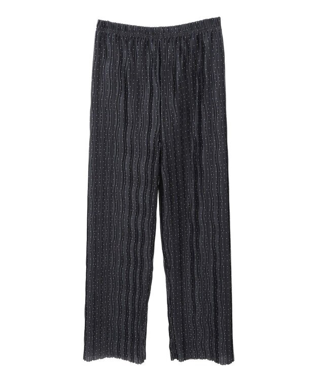 Green Parks セルフカットウェーブプリーツパンツ Dot