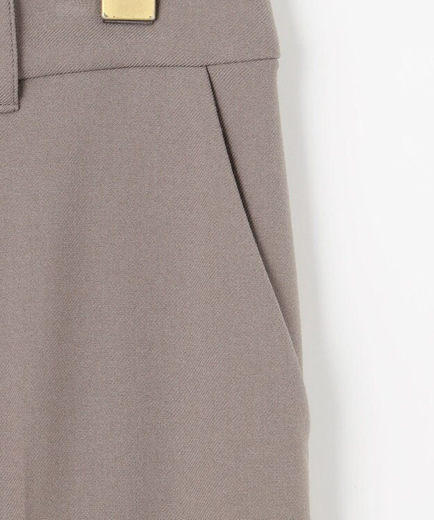 ANY SIS ビューティサーモ2WAYストレッチ テーパードパンツ グレージュ