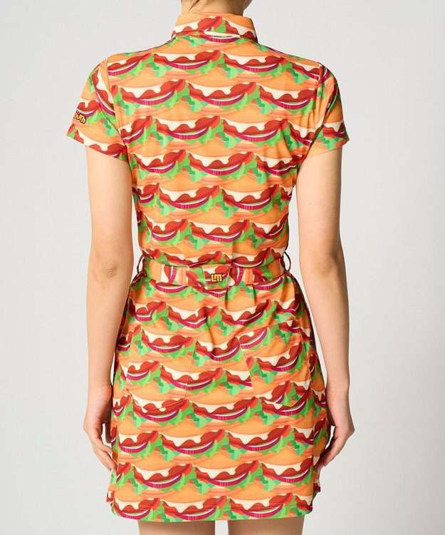FILA GOLF／marie claire 【Loudmouth】柄ワンピース Burger Mania