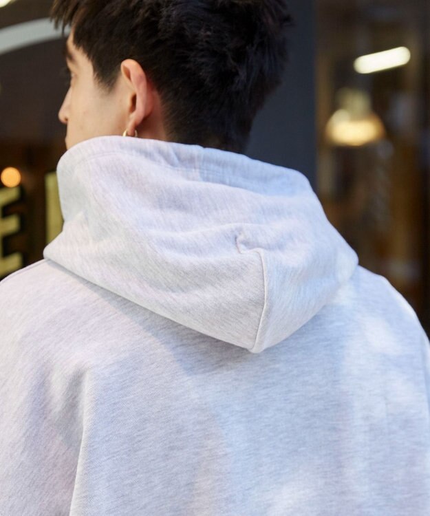 WEGO 【ユニセックス着用ITEM】ワッペンロゴパーカー アッシュグレー