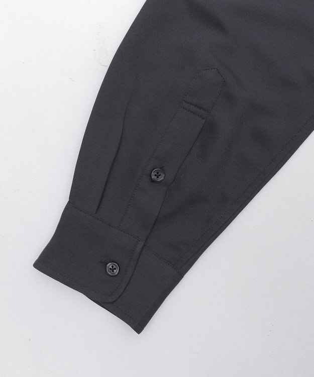 WEGO ルーズシルエットボックスシャツ（LS） ブラック中濃色