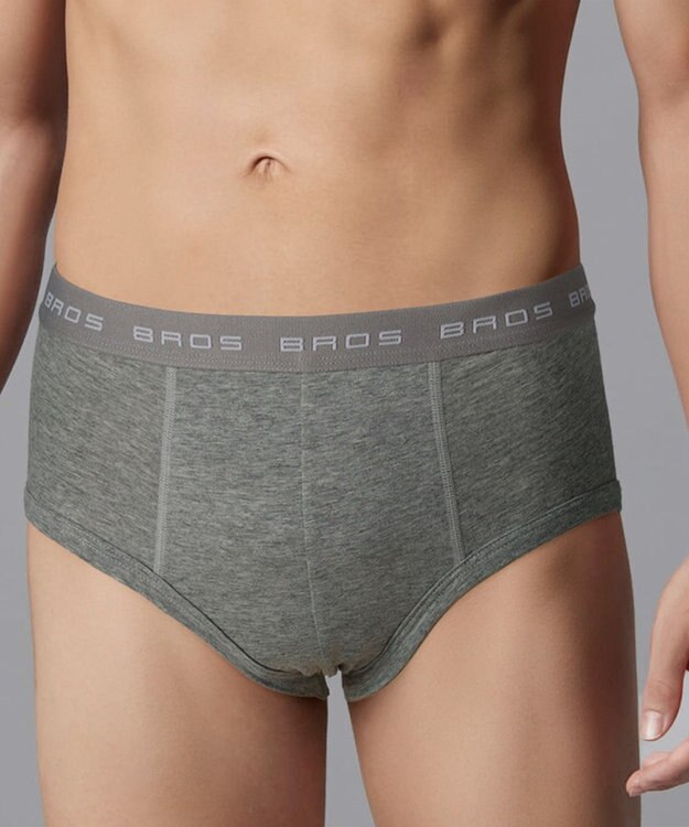 WACOAL MEN ブリーフ フロント立体設計 やさしい肌あたり 前中心布2重設計 前閉じ 下着 メンズ GF2500 /ブロス バイ ワコールメン グレー