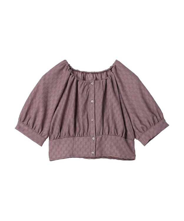 earth music&ecology ジャガードプルオーバー Pink